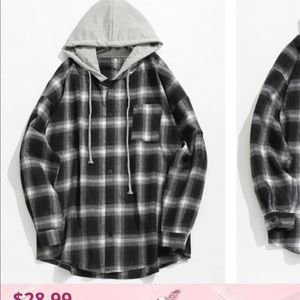 Flannel sweatshirt